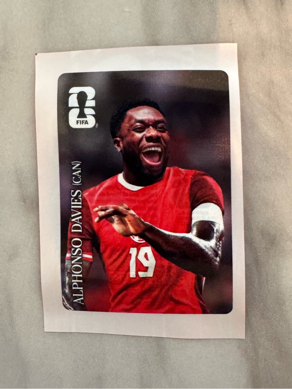 Coca-Cola Panini FIFA World Cup 2026 Promo Sticker - Alphonso Davies (CAN)